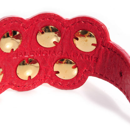 Balenciaga Agneau Arena Giant Gold Bracelet Rouge Cardinal 4 of 5