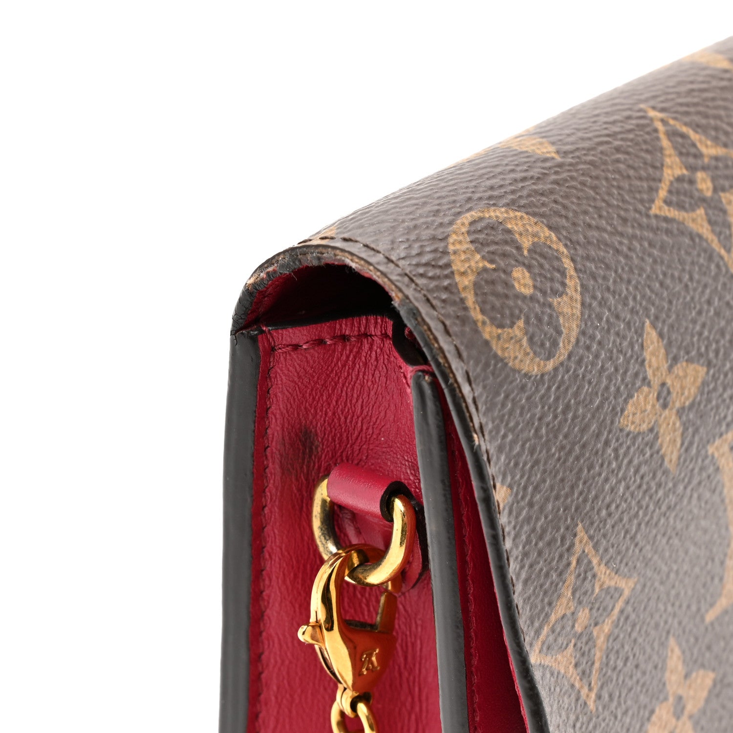 Louis Vuitton Monogram Flore Chain Wallet Fuchsia 13 of 13