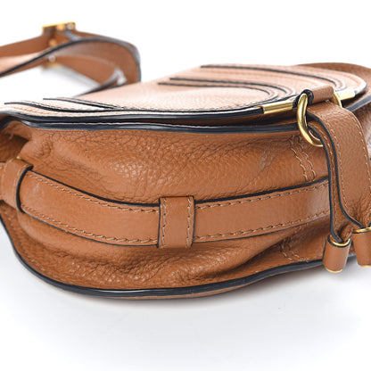 Chloe Calfskin Mini Marcie Round Crossbody Bag Mustard Brown 7 of 8