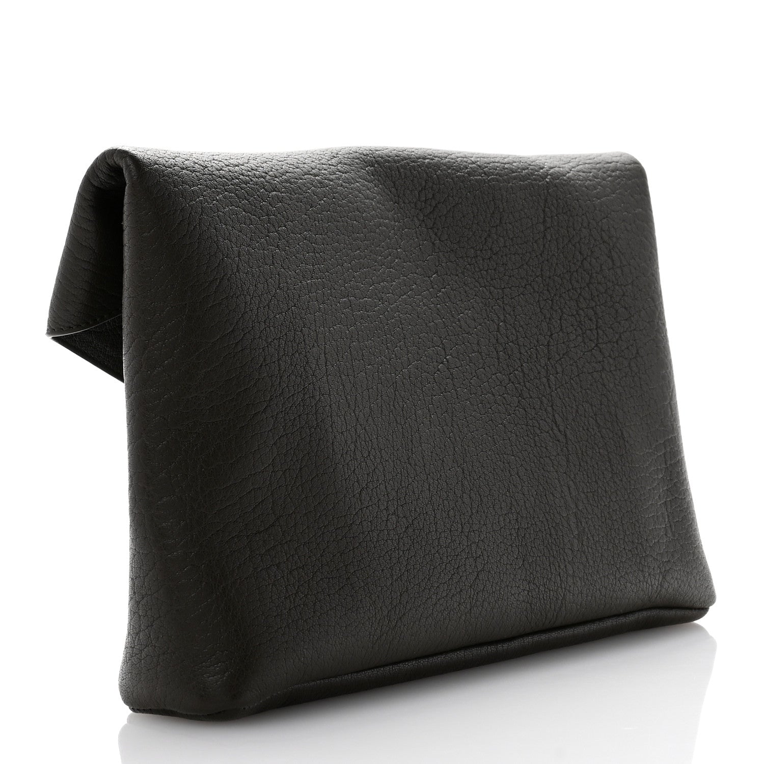 Saint Laurent Lambskin Large Cassandre Envelope Pouch Light Musk 3 of 7