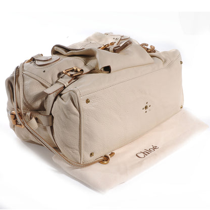 Chloe Leather Paddington Front Pocket Tote White 4 of 7