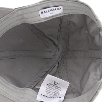 Balenciaga Cotton Drill Logo New Baseball Hat L Lead Black 7 of 12
