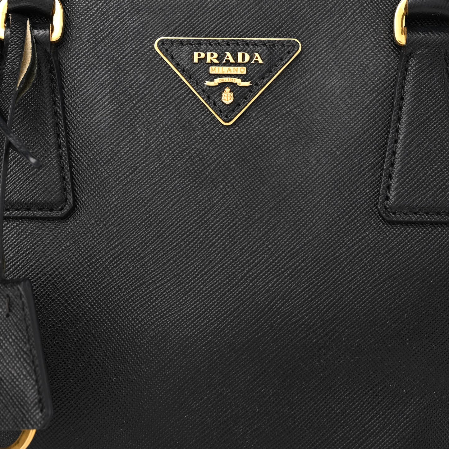 Saffiano Small Galleria Double Zip Tote Black