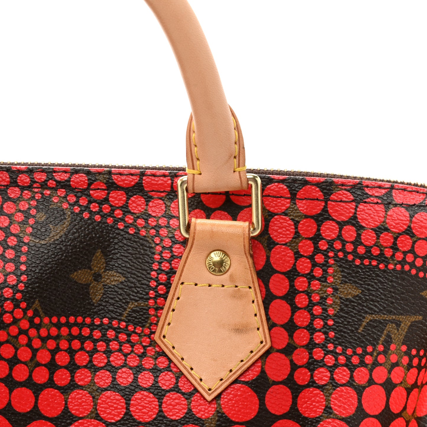 Monogram Kusama Town Speedy 30 Red