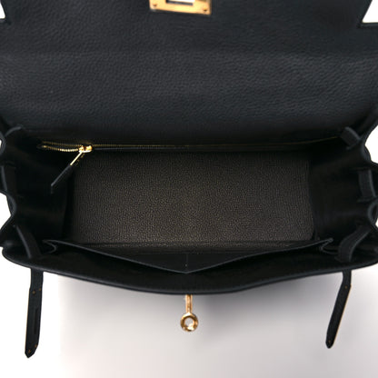 Hermes Togo Kelly Retourne 28 Black 4 of 9