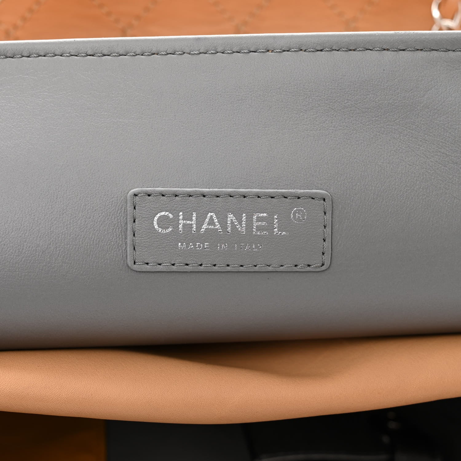 Chanel Calfskin Stitched Large Shopping Tote Beige 6 of 16