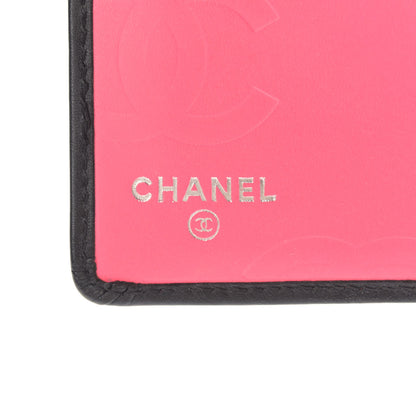 Chanel Calfskin Quilted Cambon Yen Wallet Black 6 of 10