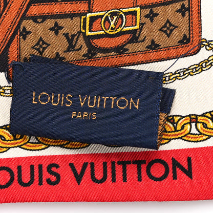 Louis Vuitton Silk Monogram Tribute To Bandeau Red 3 of 4