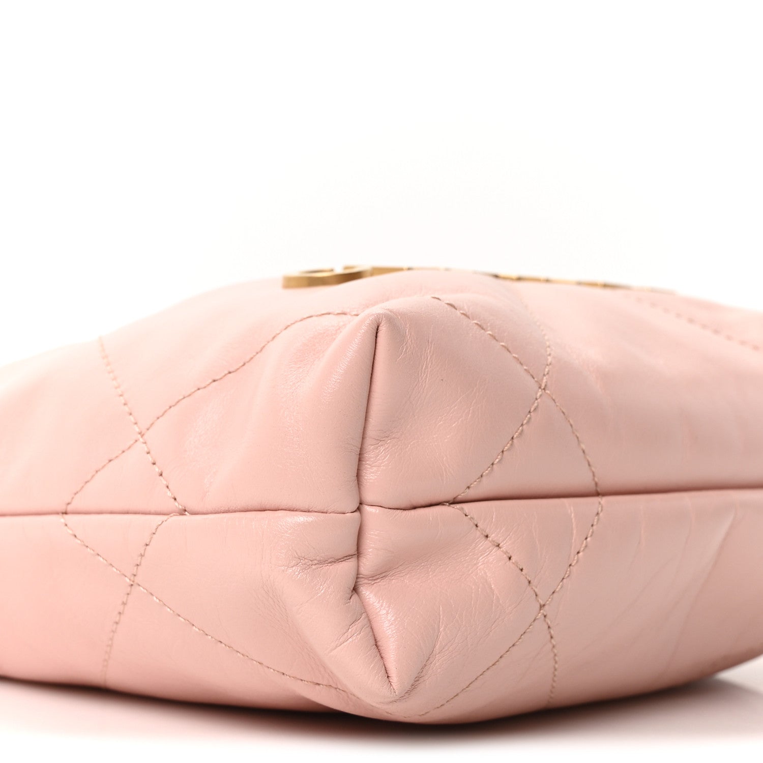 Chanel Shiny Calfskin Quilted Mini Chanel 22 Light Pink 9 of 11