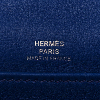 Hermes Swift Kelly Pochette Clutch Bleu Saphir 5 of 8