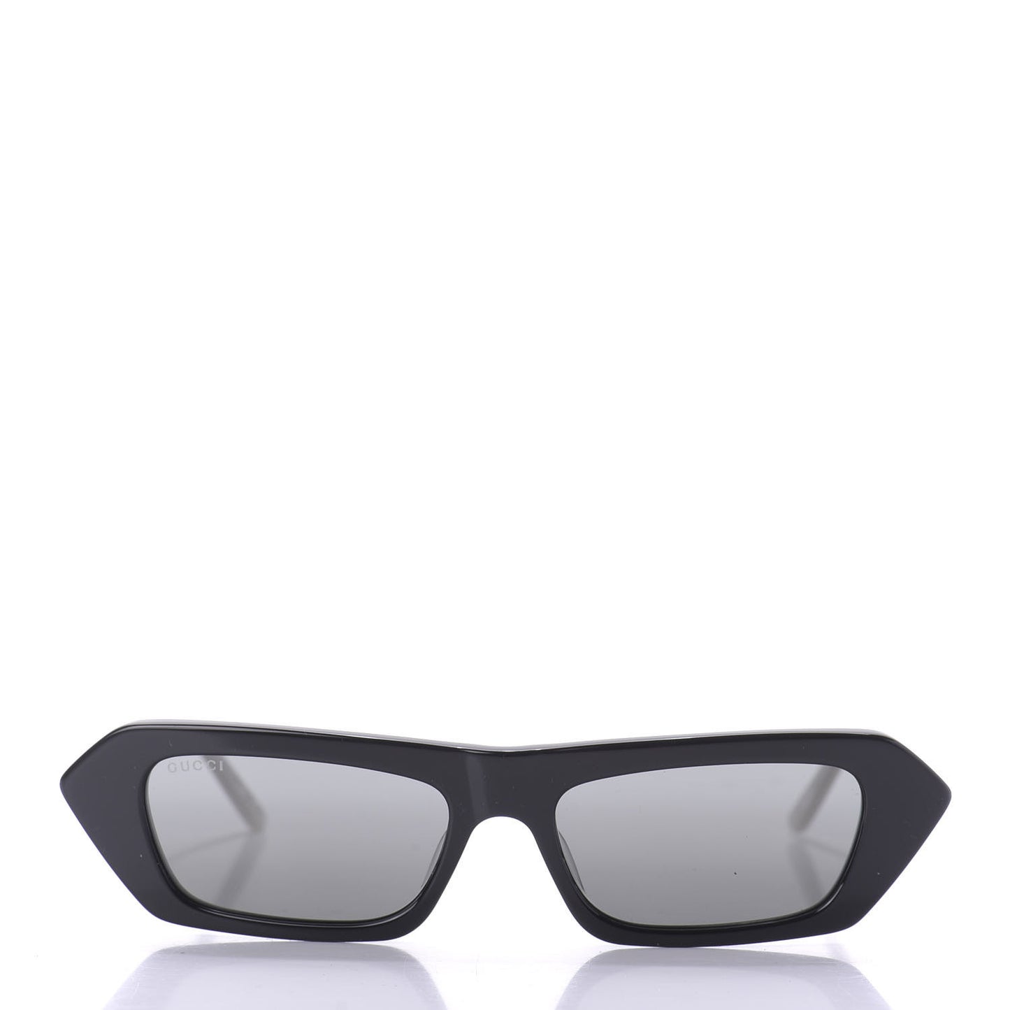 Acetate Crystal Embellished Rectangle Sunglasses GG0642S Black Gold