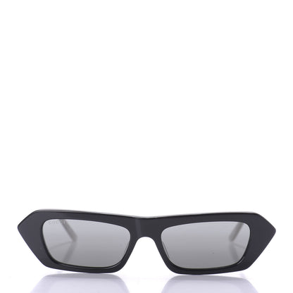 Gucci Acetate Crystal Embellished Rectangle Sunglasses GG0642S Black Gold 2 of 9