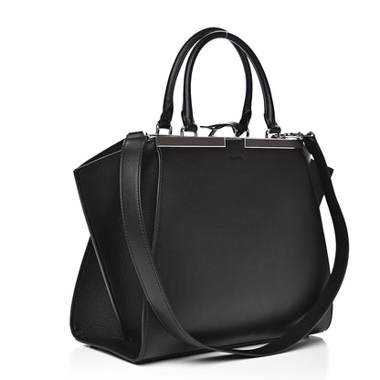 Fendi Vitello Dolce Petite 3jours Tote Black 2 of 8