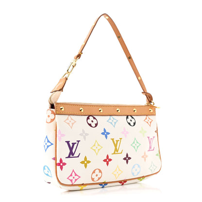 Louis Vuitton Monogram Multicolor Pochette Accessories White 3 of 11