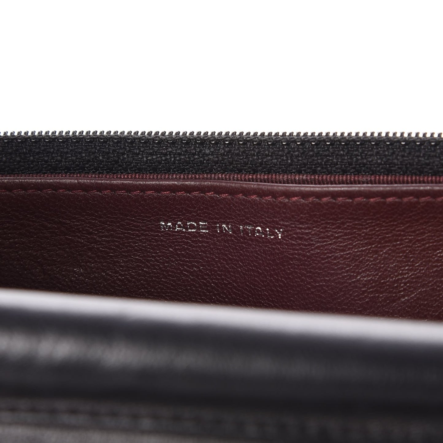 Lambskin Quilted Wallet On Chain WOC Black