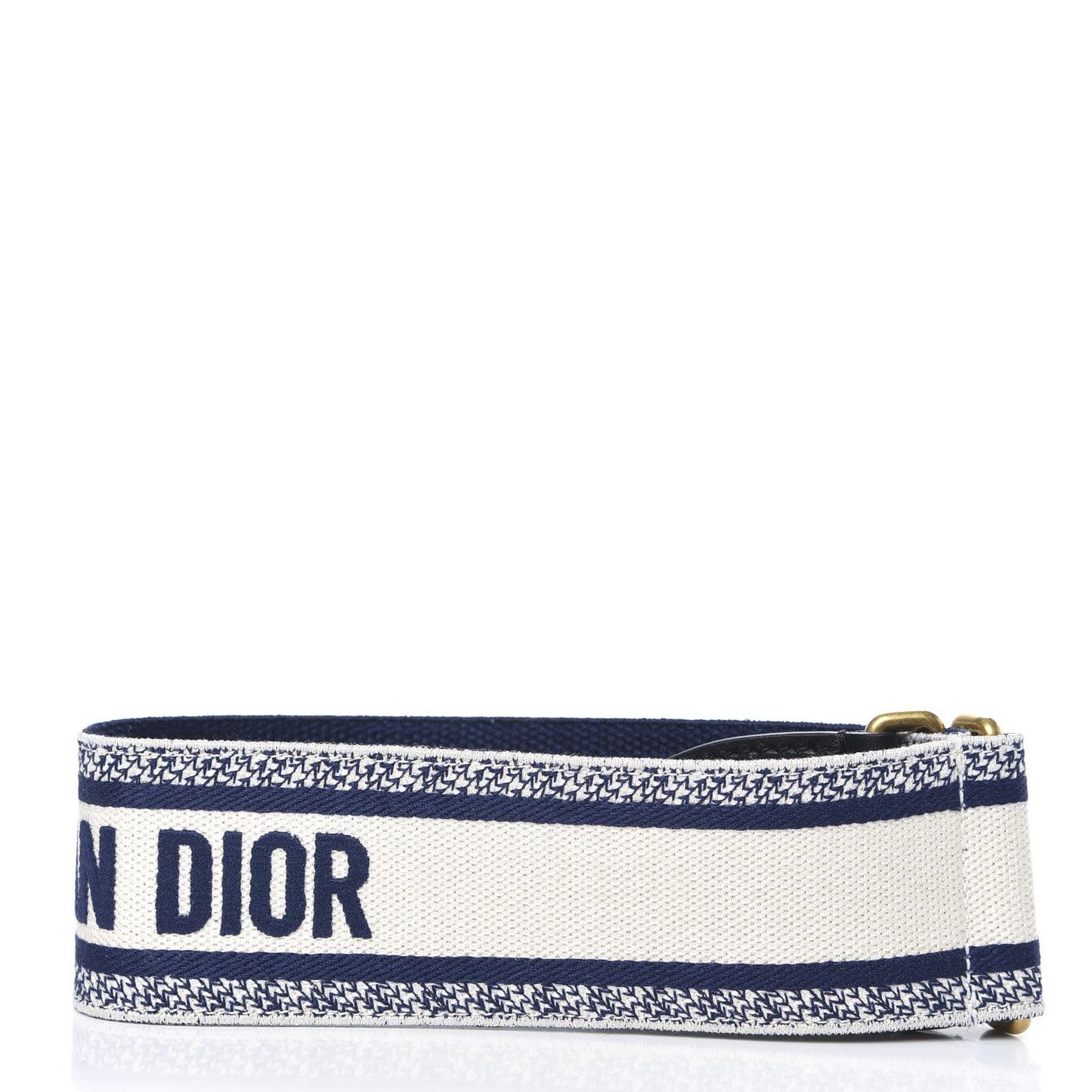 Canvas Embroidered Large Book Belt 80 32 Blue White