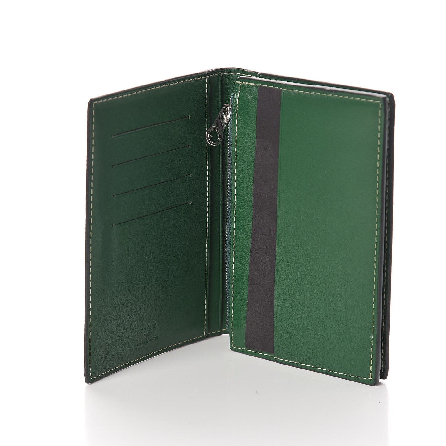 Goyardine Pocket Organizer Wallet Green