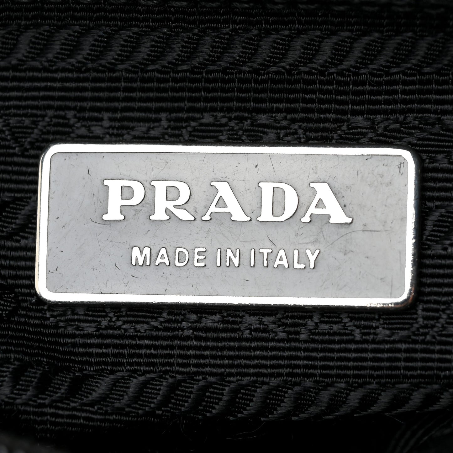 Nylon Saffiano Flat Messenger Bag Black