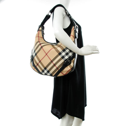 Burberry Supernova Check Large Larkin Hobo Black 2 of 10