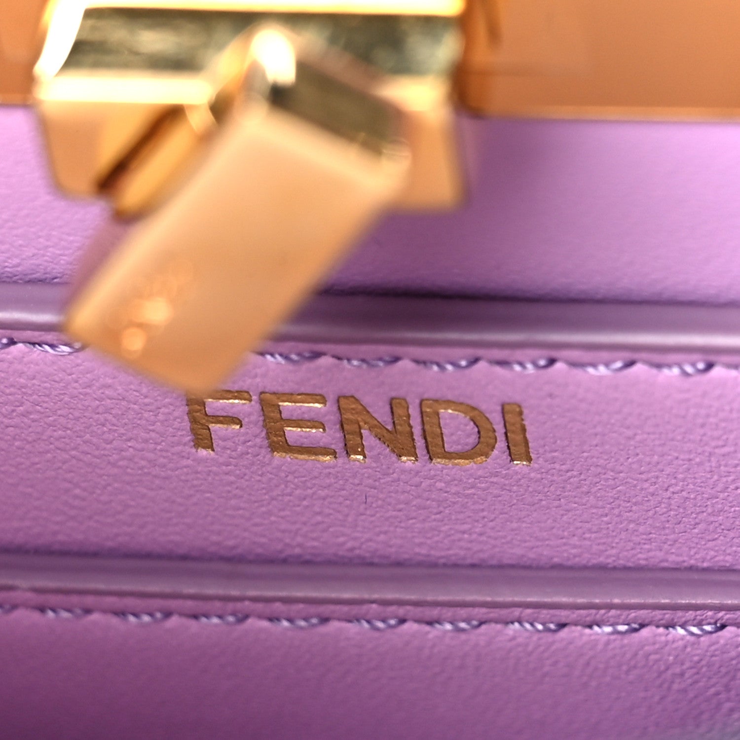 Fendi Shiny Nappa Petite Peekaboo I SEE U Satchel Violetta 7 of 9
