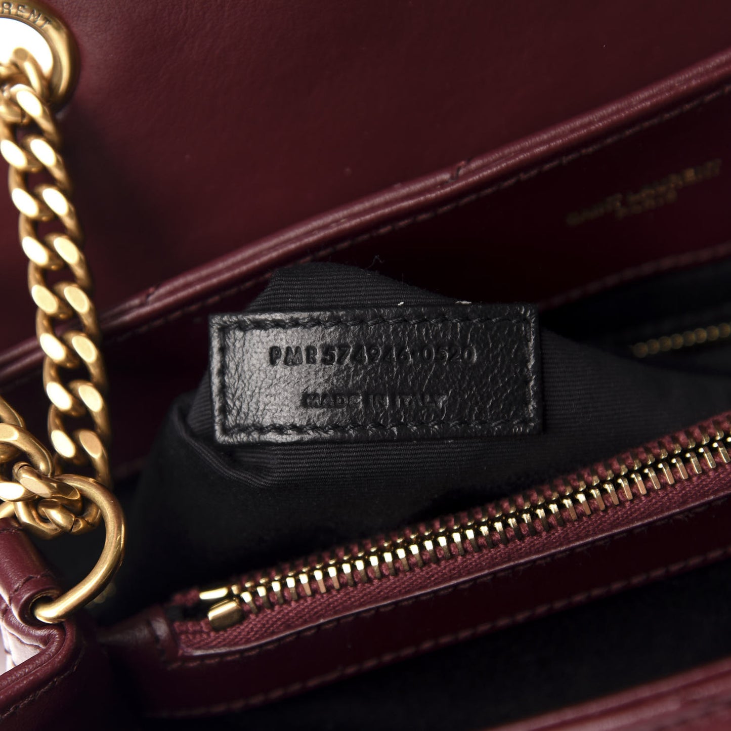 Calfskin Y Quilted Monogram Medium Loulou Chain Satchel Palissandre