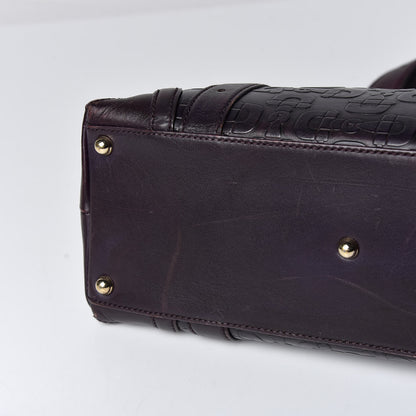Gucci Calfskin Horsebit Embossed Shoulder Bag Purple 16 of 23