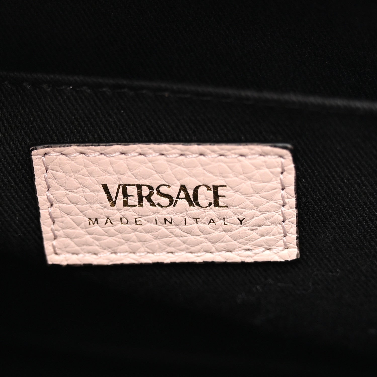 Versace Grainy Calfskin Virtus Top Handle Tote Pink Light Pink 6 of 10