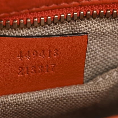 Gucci Soft Microguccissima Mini Bree Messenger Bag Sun Orange 7 of 13