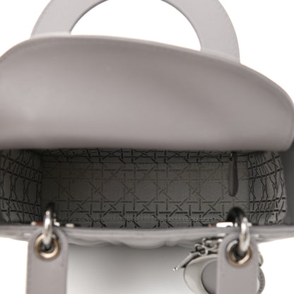 Christian Dior Lambskin Cannage Small My ABCDior Lady Dior Grey 5 of 8