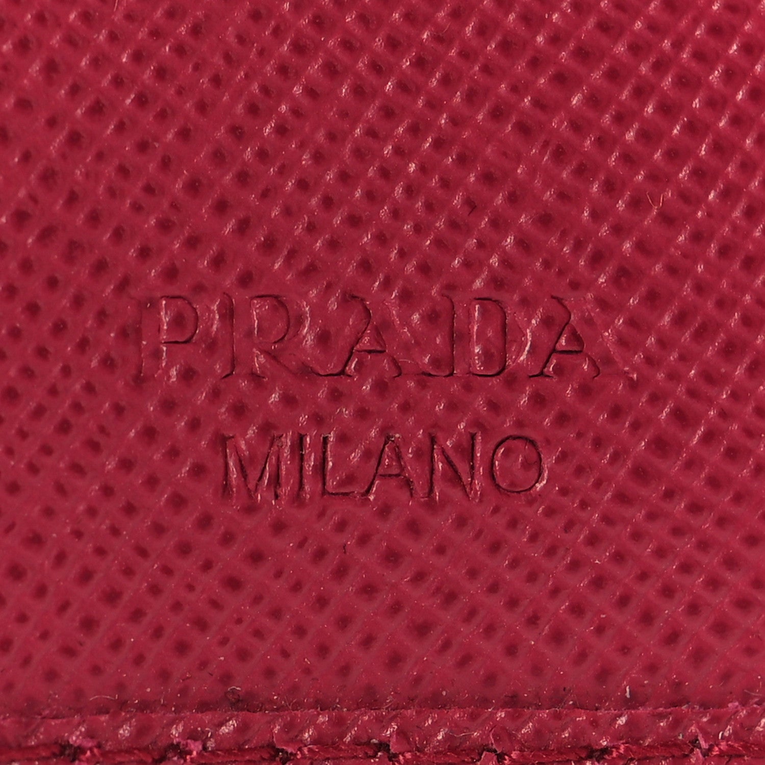 Prada Saffiano Metal 6 Key Holder Ibisco 6 of 7