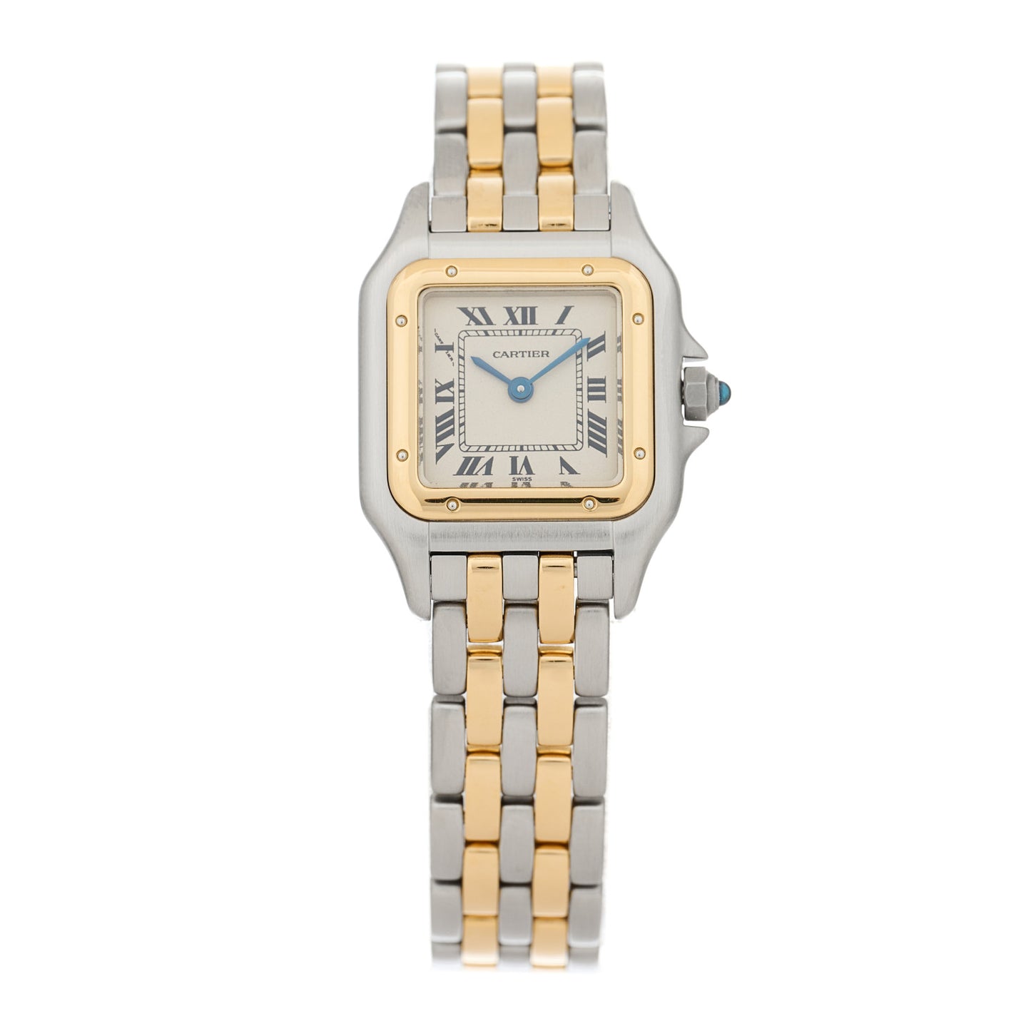 Stainless Steel 18K Yellow Gold 22mm Panthere Quartz Watch
