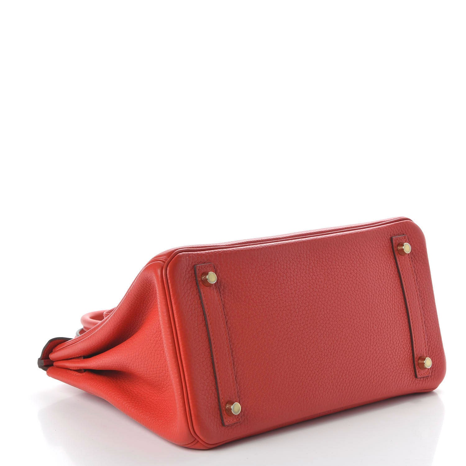 Hermes Taurillon Clemence Birkin 30 Rouge Tomate 4 of 11