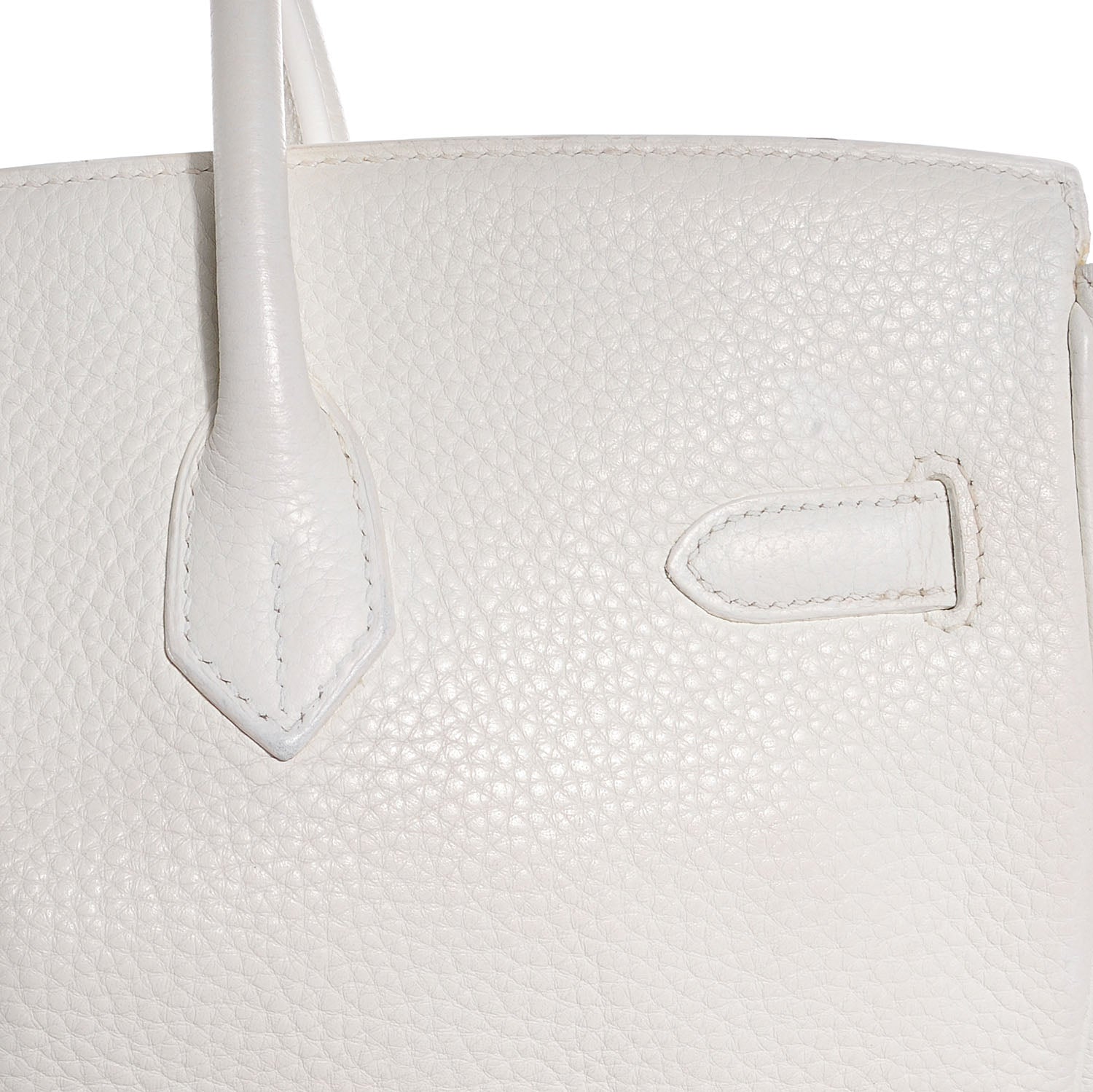 Hermes Taurillon Clemence Lizard Club Birkin 35 Blanc Gris Perle Sanguine 13 of 23