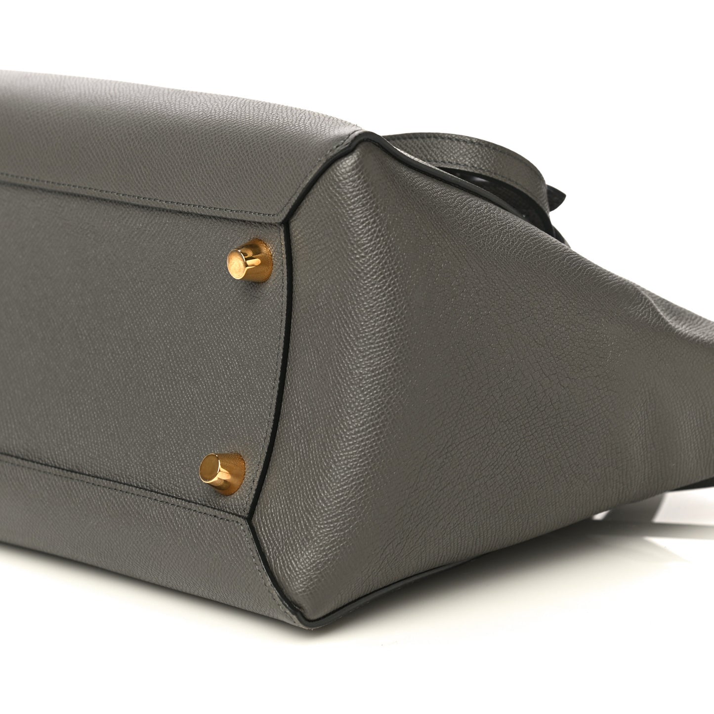 Grained Calfskin Mini Belt Bag Grey