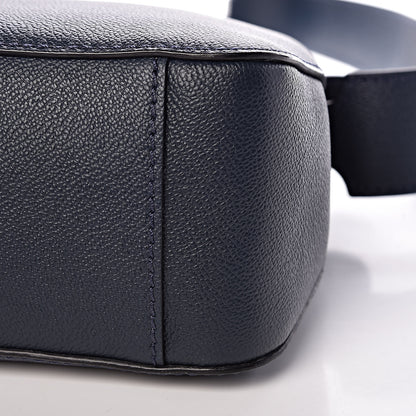 Burberry Soft Grain Calfskin House Check Small Helmsley Crossbody Blue Carbon 10 of 10