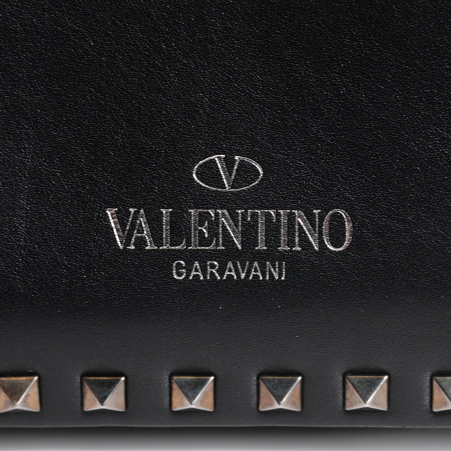 Valentino Garavani Vitello Small Rockstud All Over Tote Black 8 of 9