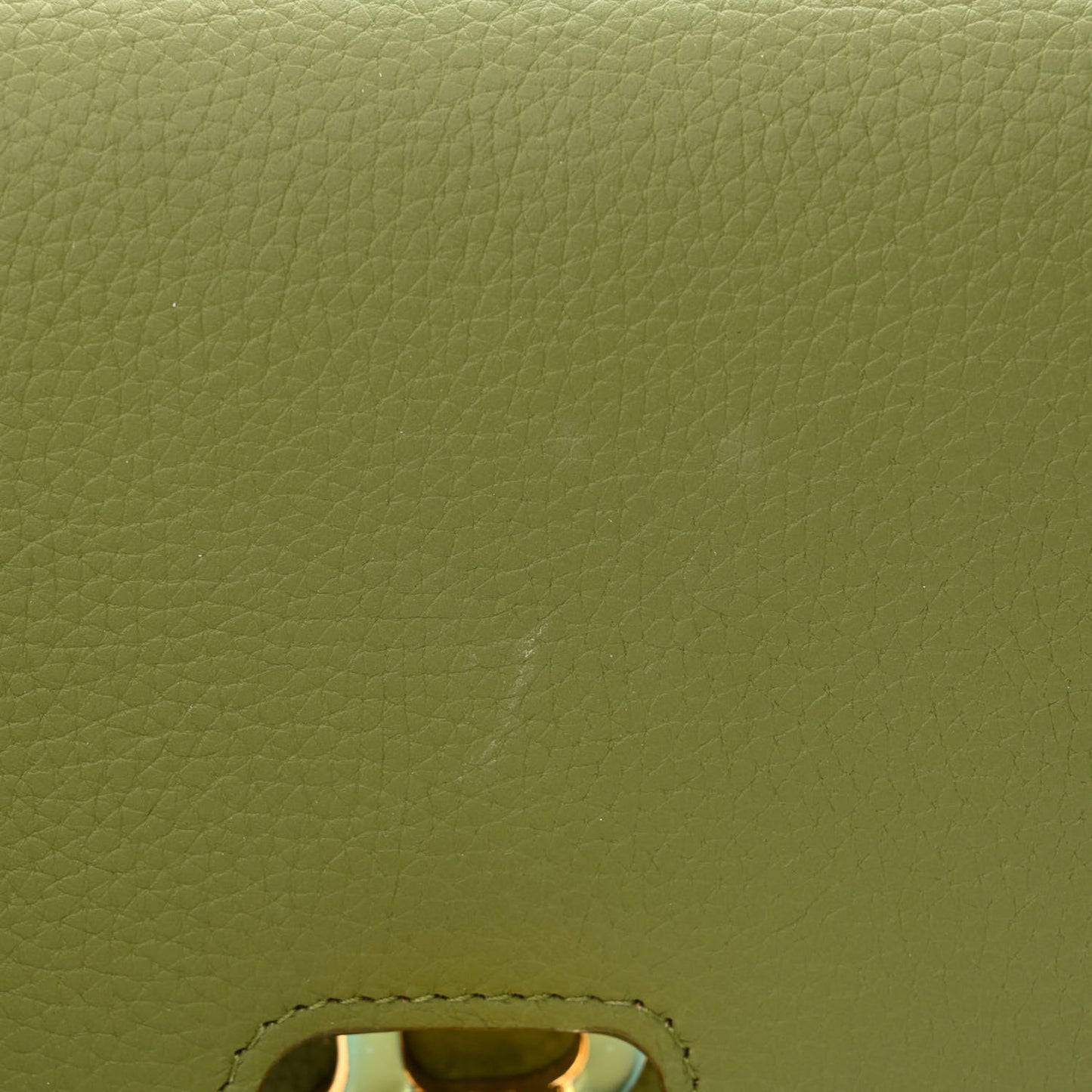 Grained Calfskin Small TB Bag Spruce Green