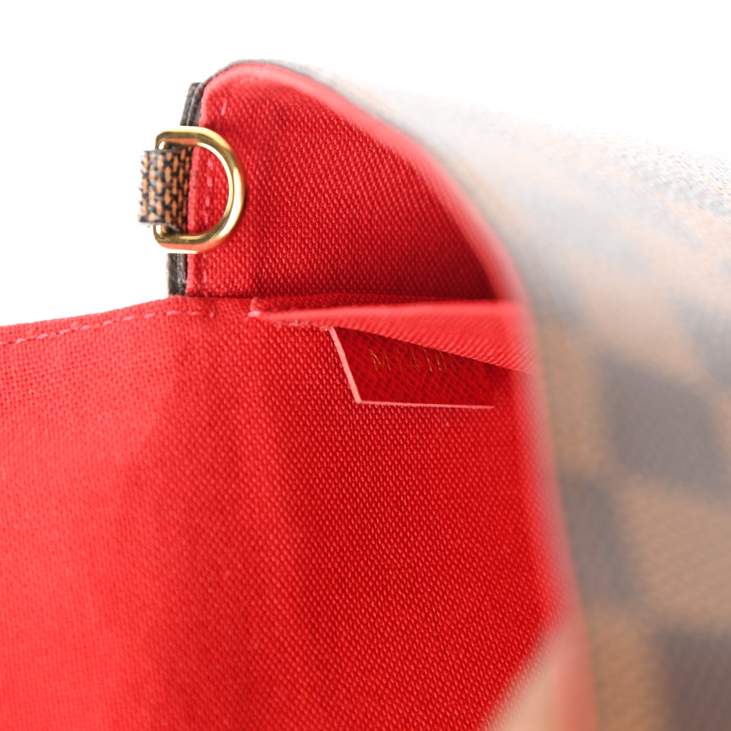 Louis Vuitton Damier Ebene Pochette Felicie Chain Wallet 7 of 8