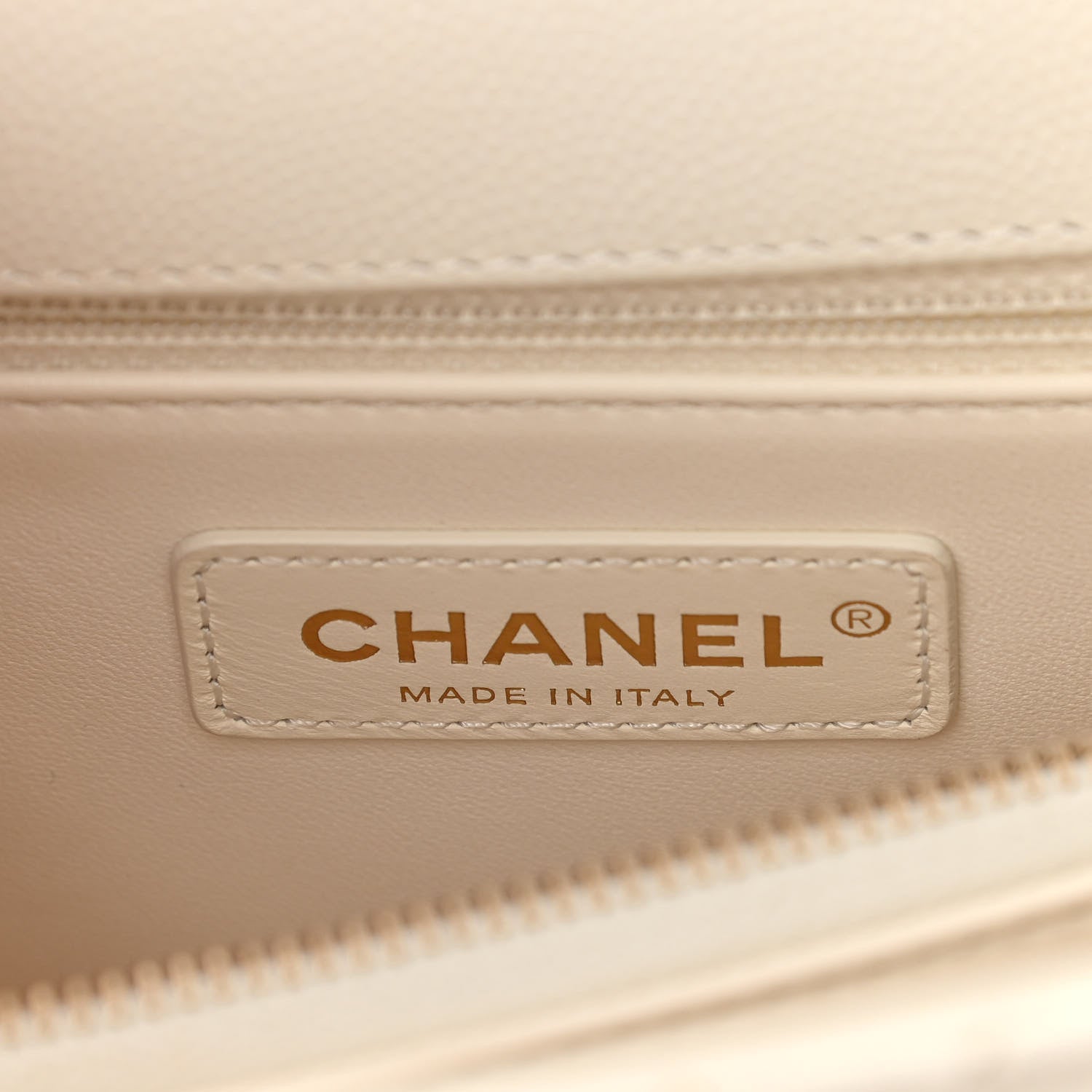 Chanel Caviar Quilted Small Coco Handle Flap White 6 of 11