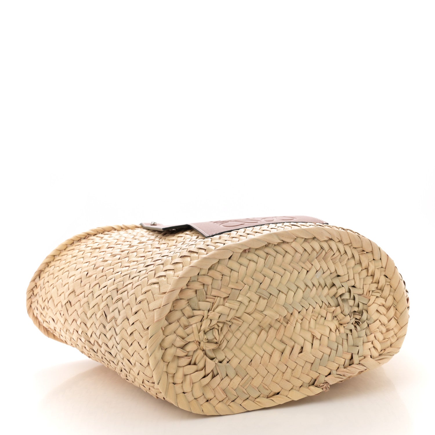 Loewe Raffia Basket Tote Bag Natural Tan 4 of 10