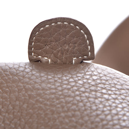 Hermes Taurillon Clemence Evelyne III PM Etoupe 7 of 12