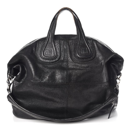 Givenchy Crinkled Patent Maxi Nightingale Black 1 of 13
