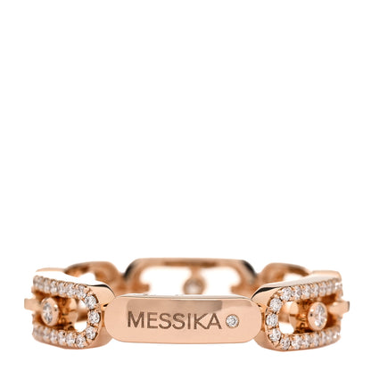 Messika 18K Rose Gold Diamond Move Multi Link Band Ring 54 7 3 of 4