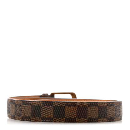 Louis Vuitton Damier Ebene 30mm Ellipse Belt 100 40 2 of 10