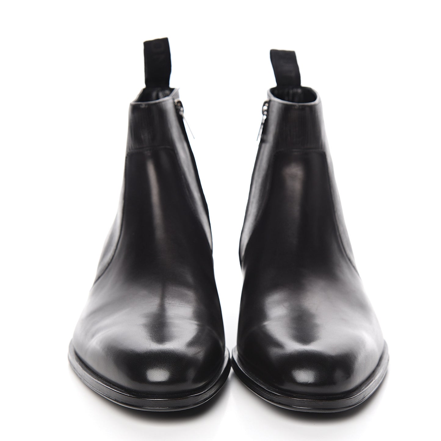 Calfskin Epi Wall Street Chelsea Ankle Boots 8 Black