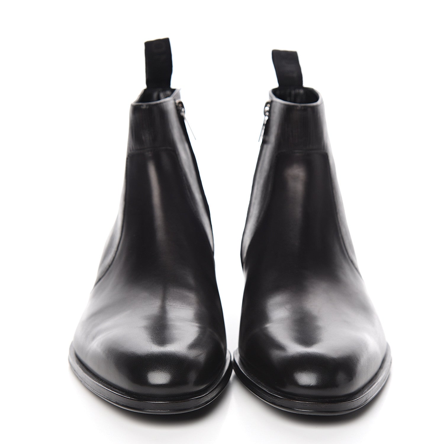 Louis Vuitton Calfskin Epi Wall Street Chelsea Ankle Boots 8 Black 2 of 8