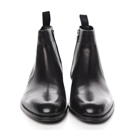 Louis Vuitton Calfskin Epi Wall Street Chelsea Ankle Boots 8 Black 2 of 8