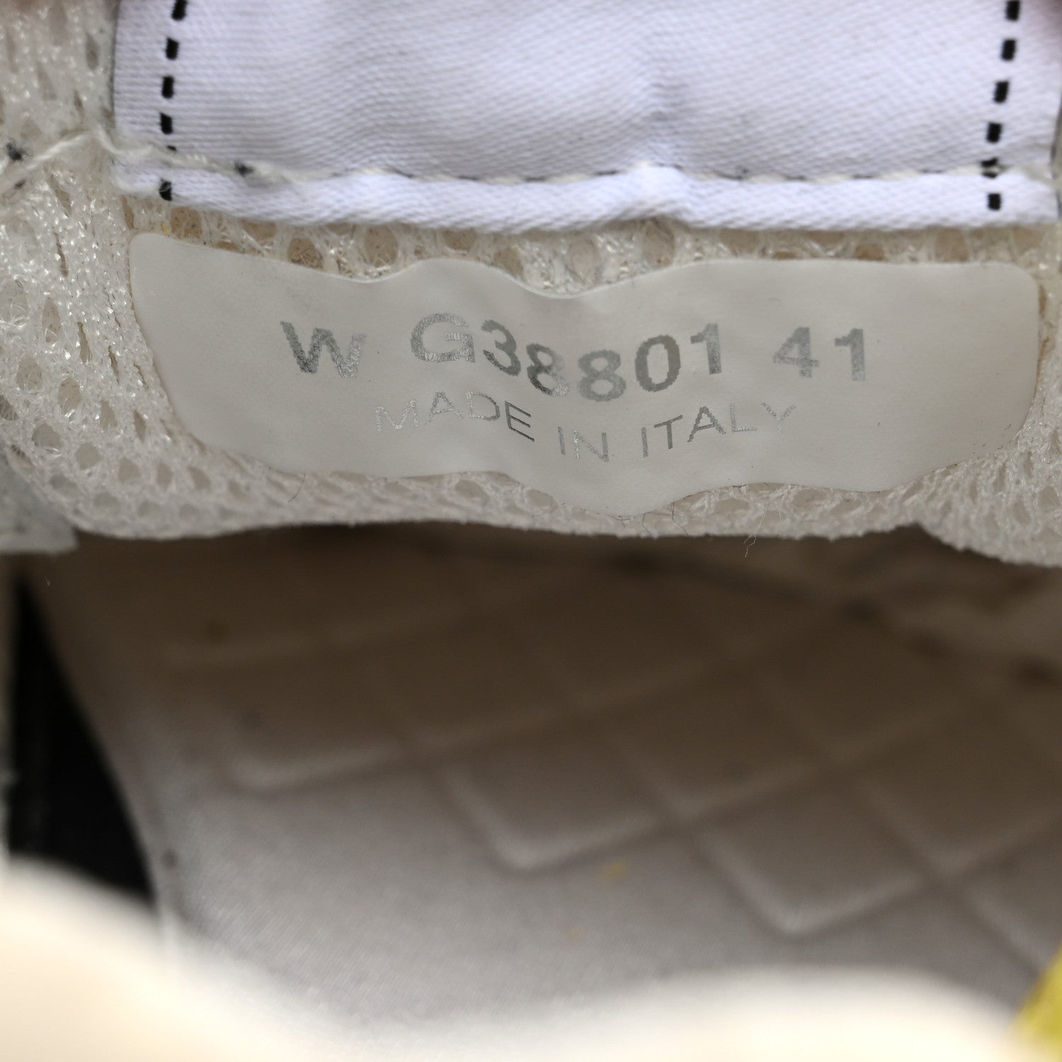 Chanel Fabric Suede Calfskin Logo Sneakers 41 Ivory Light Gray Yellow 8 of 11