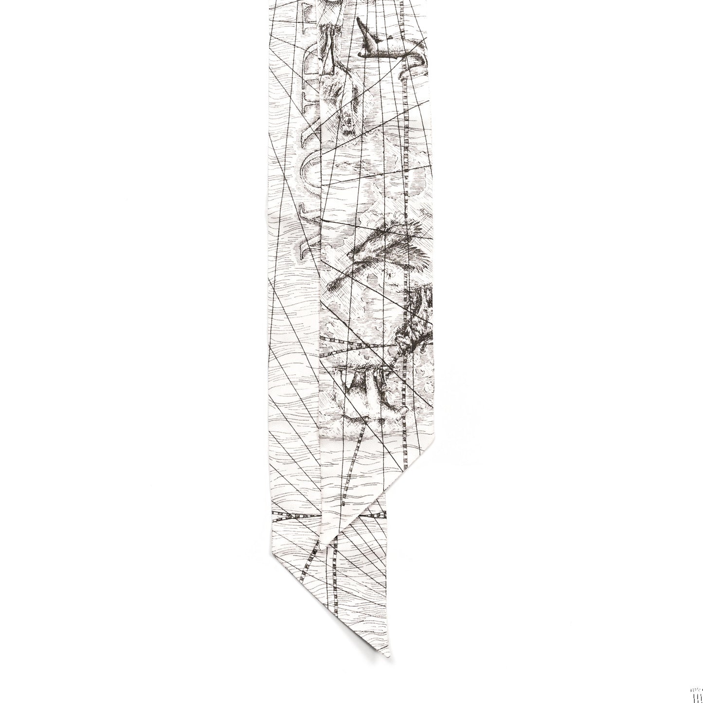 Silk ABCDior M Mitzah Scarf Grey