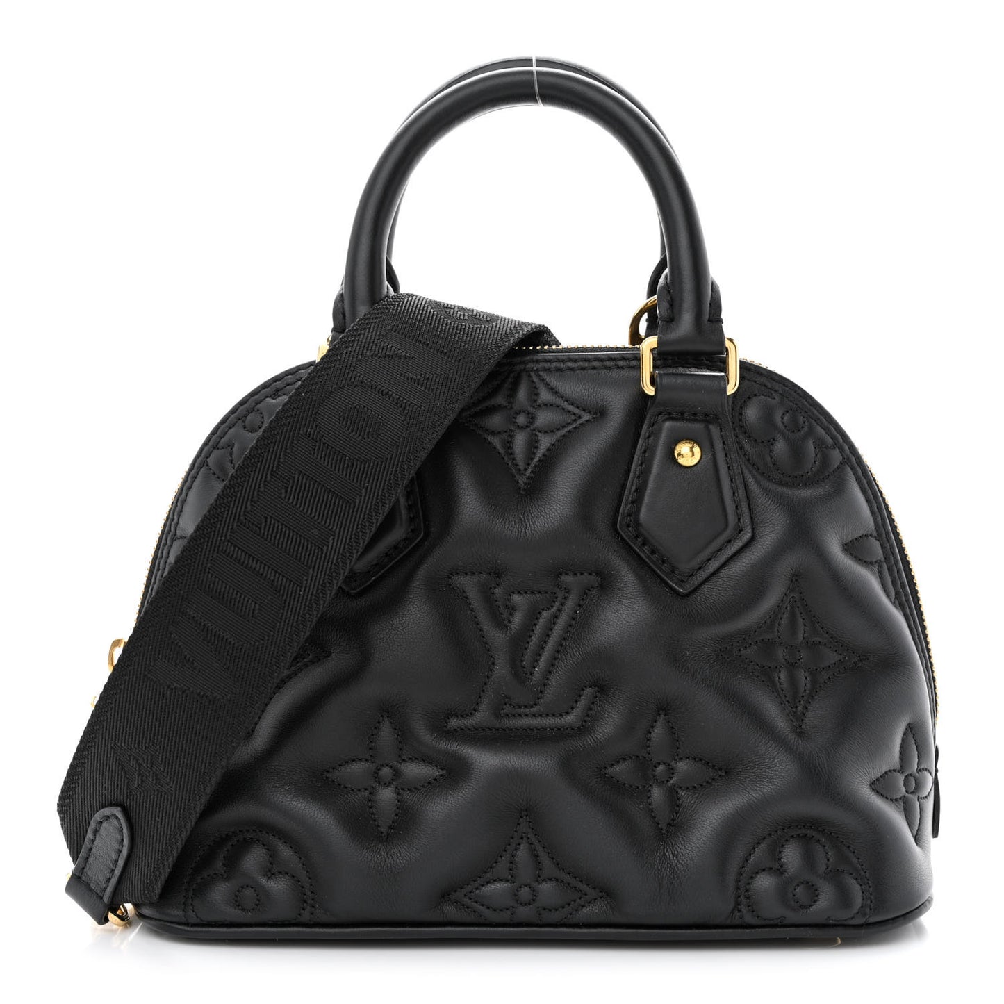 Calfskin Bubblegram Alma BB Black